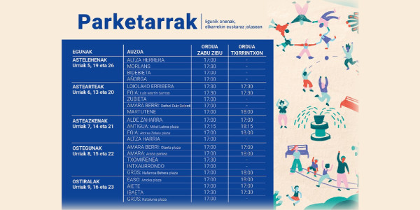 Parketarrak, parkean euskaraz
