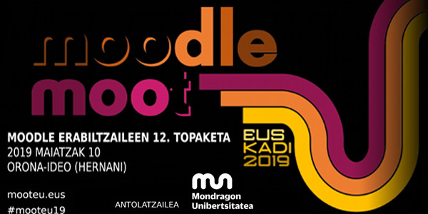 MoodleMoot Euskadi 2019 ekitaldiaren kartela