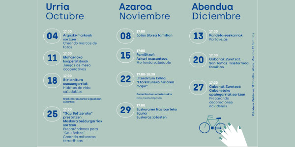 Familiarekin Jolasean programa Aieteko Haurtxokoan