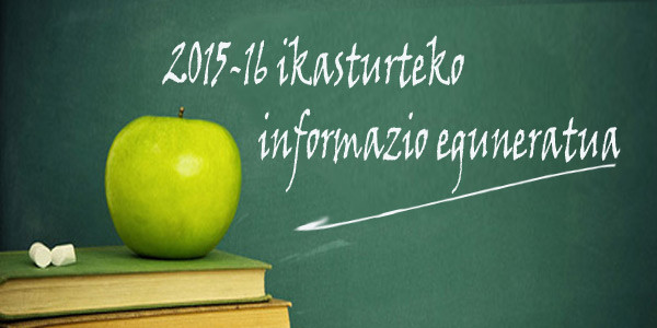 Nuevo curso 2015-16